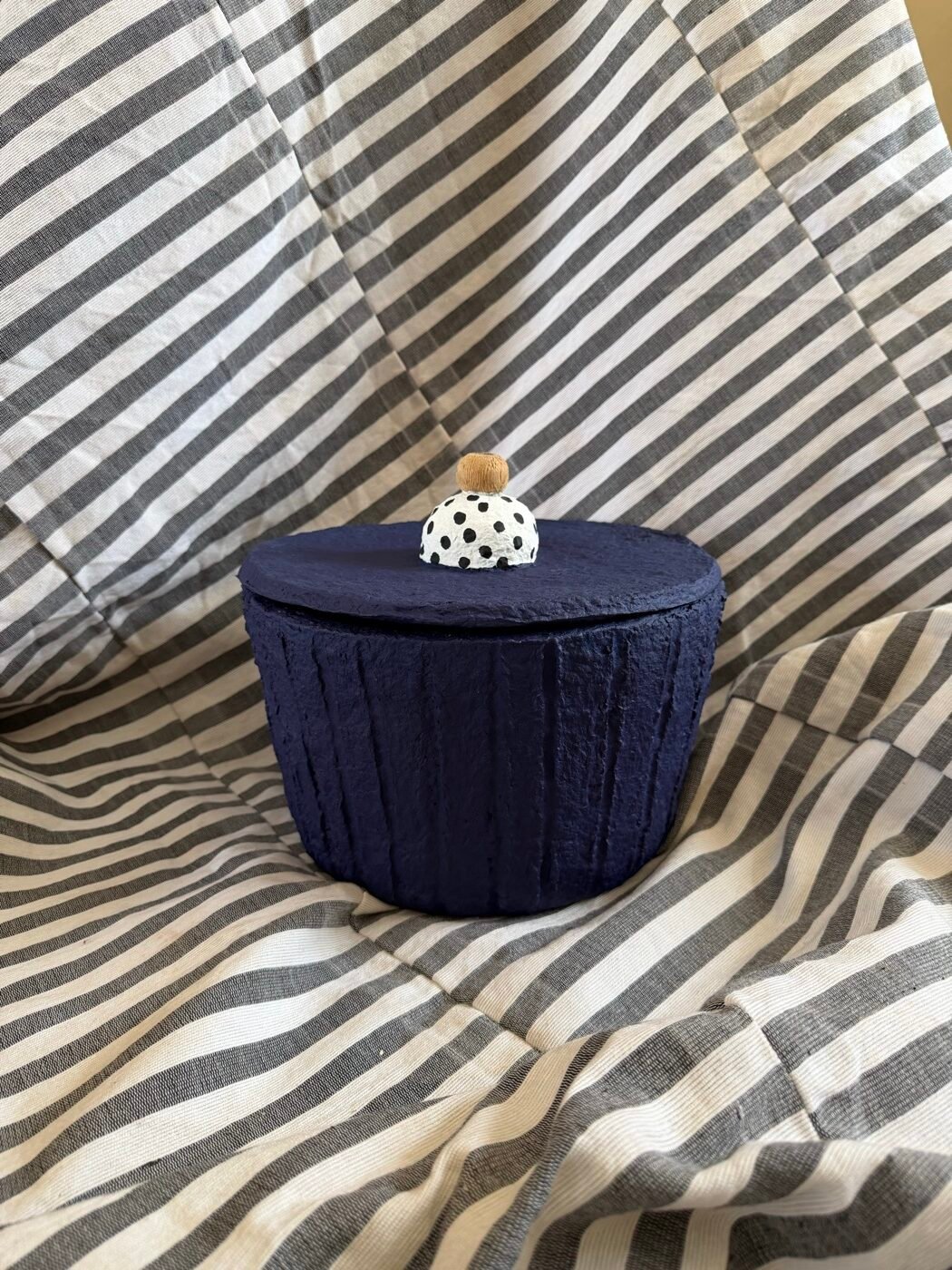 Boîte de rangement bleu